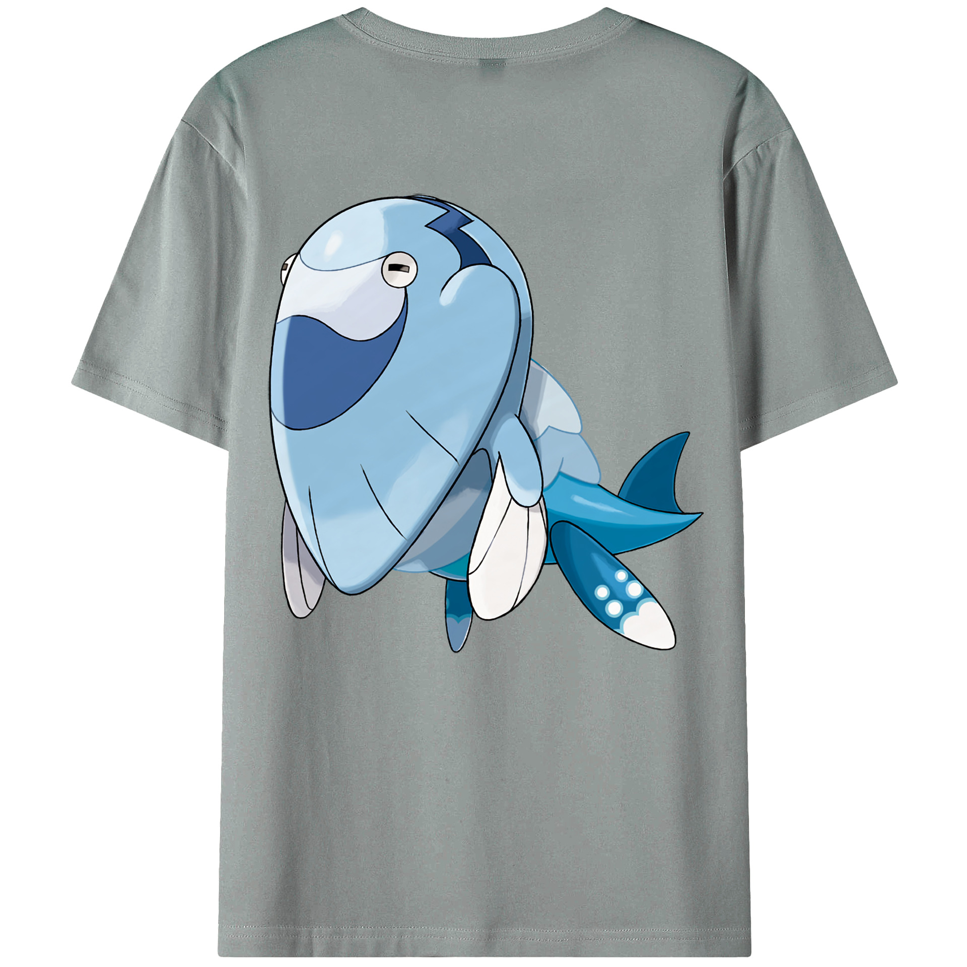 （画像用） ポケットモンスター Pokémon 綿100％ メンズ半袖Tシャツ（バックプリント） 通気性